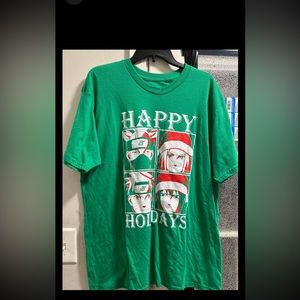 Men’s 2xl Happy Holiday Naruto Shippuden Graphics Shirt NW